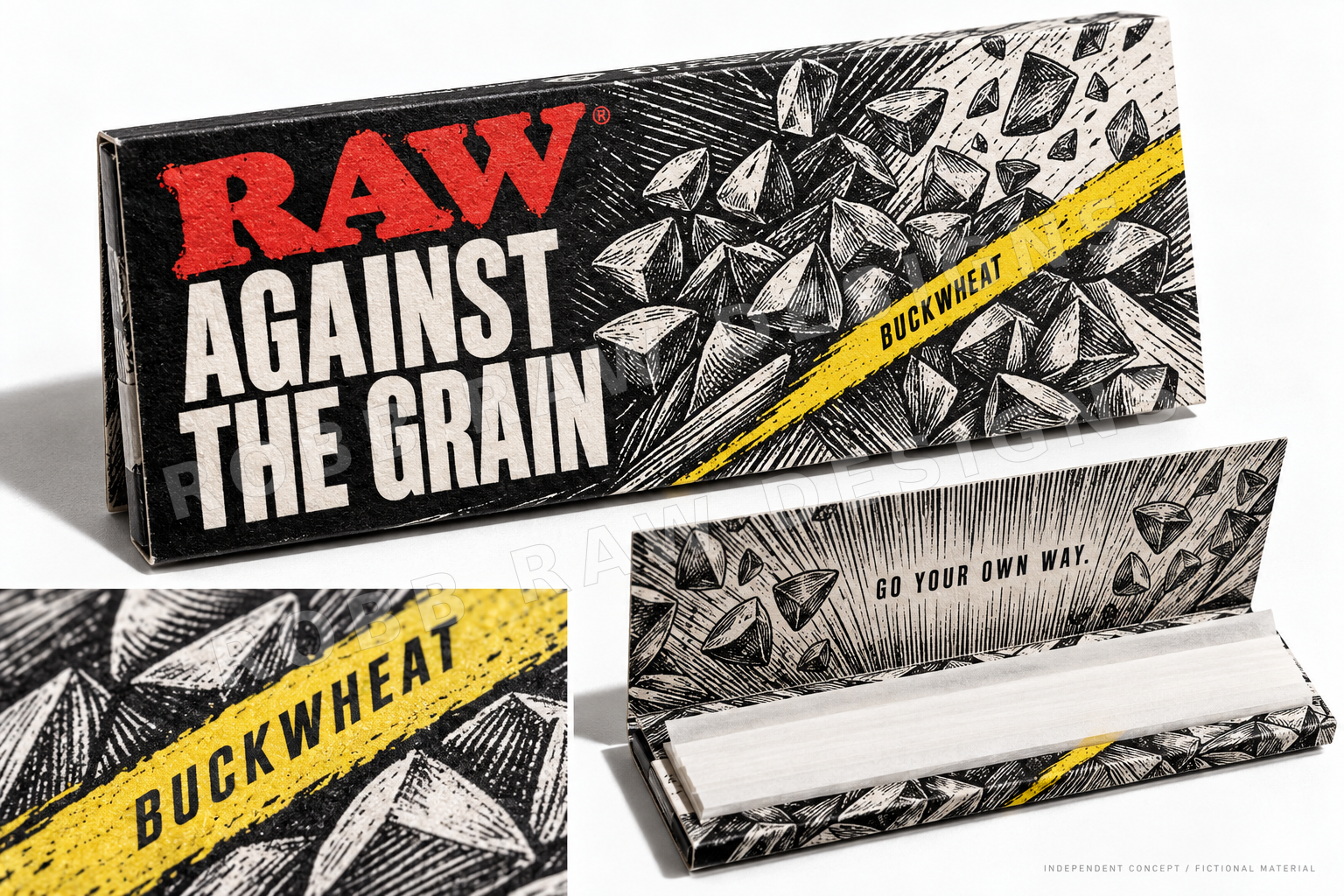 AGAINST THE GRAIN — Buckwheat packaging concept by Robb Anders