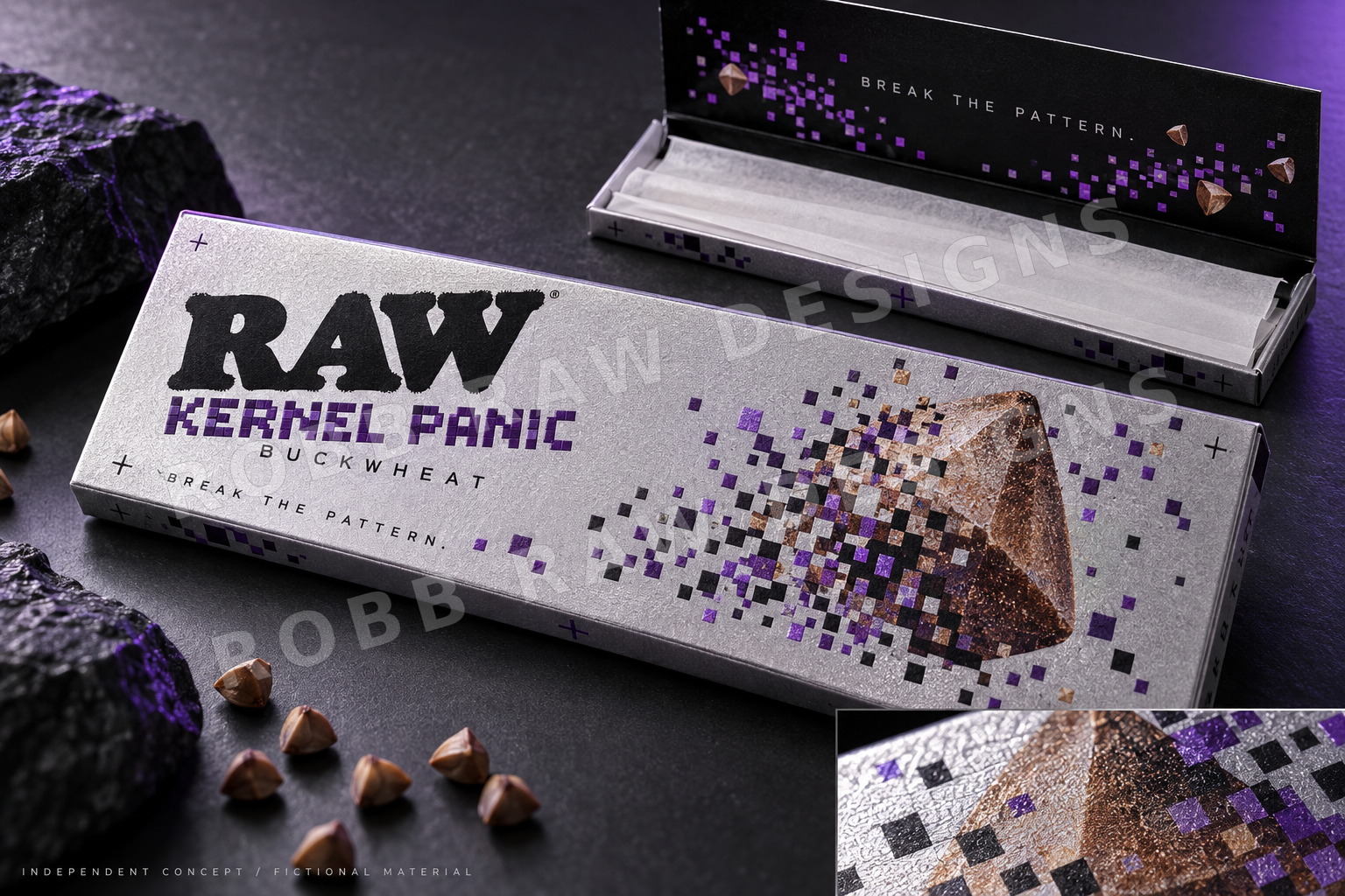 KERNEL PANIC — Buckwheat packaging concept by Robb Anders