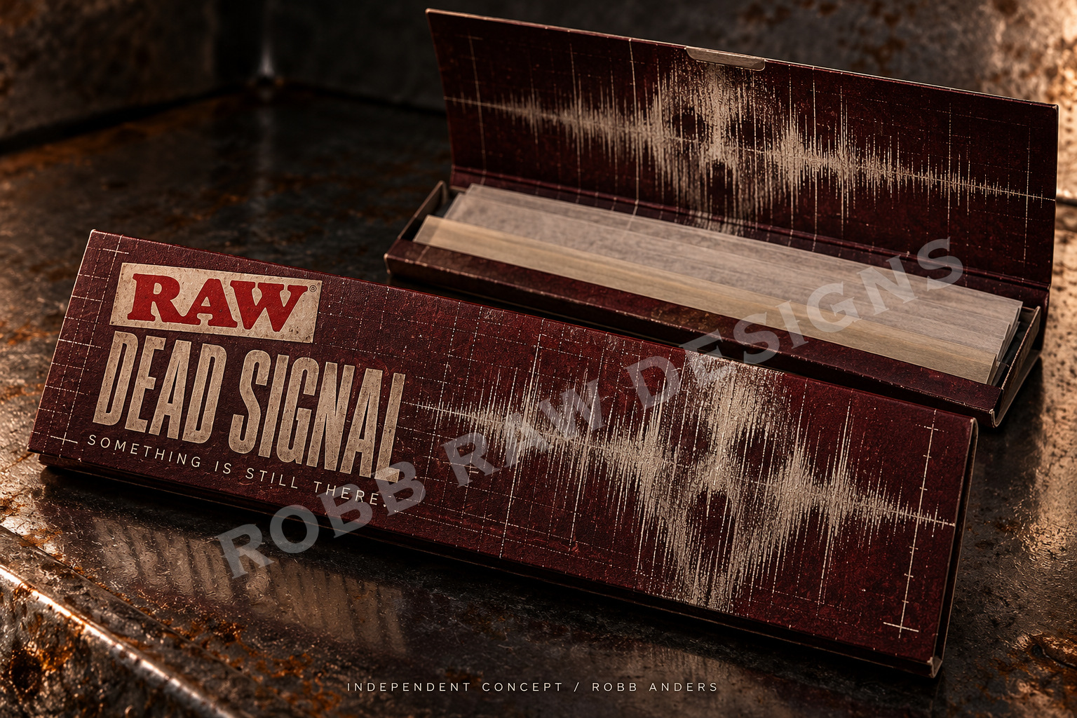 DEAD SIGNAL packaging concept — Analog forensic horror